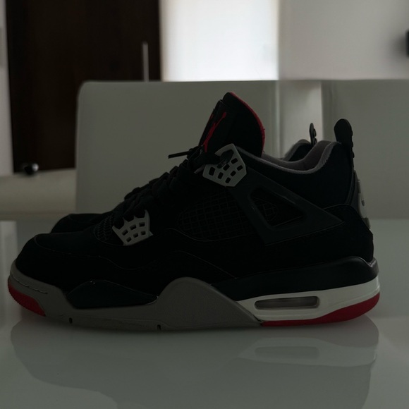 Jordan Shoes - Jordan “ Bred” Sneakers with Red Accents